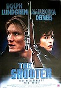 The Shooter 1994 movie poster Dolph Lundgren Maruschka Detmers Guns weapons