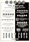 Short Cuts 1993 movie poster Andie MacDowell Julianne Moore Tim Robbins Bruce Davidson Jack Lemmon Tom Waits Fred Ward Robert Altman
