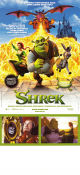 Shrek 2001 movie poster Mike Myers Andrew Adamson Production: Dreamworks Animation Animation