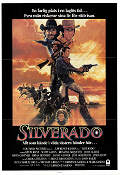 Silverado 1985 movie poster Kevin Kline Scott Glenn John Cleese Rosanna Arquette Lawrence Kasdan