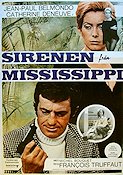 La Sirene du Mississippi 1969 movie poster Jean-Paul Belmondo Catherine Deneuve Francois Truffaut