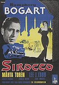 Sirocco 1951 movie poster Humphrey Bogart Lee J Cobb Märta Torén Curtis Bernhardt Film Noir