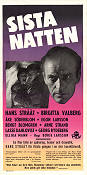 Sista natten 1956 movie poster Hans Strååt Birgitta Valberg Bengt Blomgren Börje Larsson