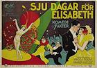 Syv dager for Elisabeth 1927 movie poster Magda Holm Norway