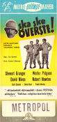 Soldiers Three 1951 movie poster Stewart Granger Walter Pidgeon David Niven Tay Garnett War