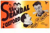 A Chump At Oxford 1939 movie poster Helan och Halvan Laurel and Hardy Forrester Harvey Alfred J Goulding School