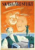 Skärgårdsflirt 1935 movie poster Nils Lundell Rut Holm Gideon Wahlberg Dagmar Ebbesen Eric Rohman art Skärgård