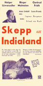 Skepp till India land 1947 poster Holger Löwenadler Birger Malmsten Gertrud Fridh Ingmar Bergman