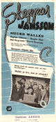 Skeppar Jansson 1945 poster Douglas Håge Sigurd Wallén