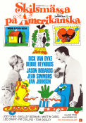 Skilsmässa på amerikanska 1967 poster Dick Van Dyke Debbie Reynolds Jason Robards Bud Yorkin