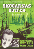 Skogarnas dotter 1941 poster John Wayne Betty Field Harry Carey Henry Hathaway