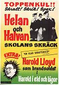 A Chump At Oxford 1939 movie poster Helan och Halvan Laurel and Hardy Forrester Harvey Alfred J Goulding School