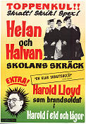 Skolans skräck 1939 poster Helan och Halvan Laurel and Hardy Forrester Harvey Alfred J Goulding Skola