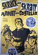 Skräck och skratt 1968 movie poster Abbott och Costello