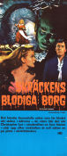 Skräckens blodiga borg 1967 poster Christopher Lee Lex Barker Karin Dor Harald Reinl Text: Edgar Allan Poe