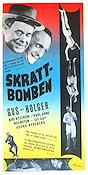 Skrattbomben 1954 poster Gus och Holger Gus Dahlström Holger Höglund Karl-Arne Holmsten Börje Larsson