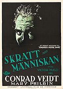 The Man Who Laughs 1928 movie poster Conrad Veidt Writer: Victor Hugo