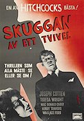 Skuggan av ett tvivel 1943 poster Teresa Wright Joseph Cotten Macdonald Carey Alfred Hitchcock Film Noir