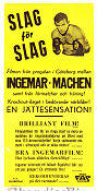 Slag för slag 1958 movie poster Ingemar Johansson Eddie Machen Per Gunvall Boxing