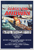Midway 1976 movie poster Charlton Heston Henry Fonda James Coburn Glenn Ford Jack Smight Ships and navy War