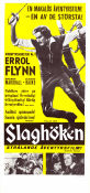 Slaghöken 1940 poster Errol Flynn Brenda Marshall Claude Rains Michael Curtiz Äventyr matinée