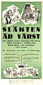 Släkten är värst 1936 movie poster Thor Modéen Karin Swanström Anders Henrikson