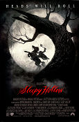Sleepy Hollow 1999 movie poster Johnny Depp Christina Ricci Miranda Richardson Michael Gambon Christopher Walken Tim Burton