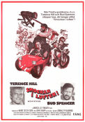 Altrimenti ci arrabbiamo! 1974 movie poster Terence Hill Bud Spencer Patty Shepard Marcello Fondato Cars and racing