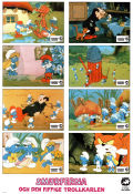 The Smurfs 1981 lobby card set Smurferna Smurfs Ray Patterson Production: Hanna-Barbera Animation From comics