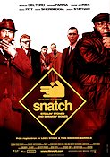 Snatch 2000 movie poster Jason Statham Brad Pitt Benicio Del Toro Vinnie Jones Guy Ritchie