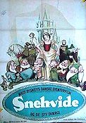 Snow White and the Seven Dwarfs 1937 movie poster Adriana Caselotti William Cottrell Animation