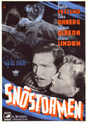 Snöstormen 1944 movie poster Karin Ekelund Gunnar Olsson Åke Ohberg