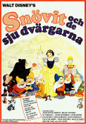 Snövit och de sju dvärgarna 1937 poster Adriana Caselotti William Cottrell Animerat