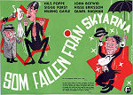 Som fallen från skyarna 1943 movie poster Nils Poppe Nils Ericson Hilding Gavle