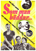 Som man bäddar 1957 movie poster Sven Lindberg Yvonne Lombard Birger Malmsten Ann-Marie Gyllenspetz Erland Josephson Börje Larsson