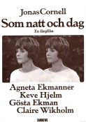 Som natt och dag 1969 movie poster Agneta Ekmanner Gösta Ekman Claire Wikholm Jonas Cornell