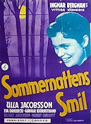 Smiles of a Summer Night 1956 movie poster Gunnar Björnstrand Ulla Jacobsson Harriet Andersson Eva Dahlbeck Ingmar Bergman