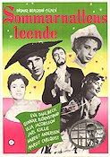 Smiles of a Summer Night 1956 movie poster Gunnar Björnstrand Ulla Jacobsson Harriet Andersson Eva Dahlbeck Ingmar Bergman
