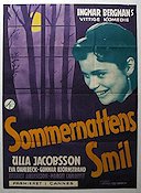 Smiles of a Summer Night 1956 movie poster Gunnar Björnstrand Ulla Jacobsson Harriet Andersson Eva Dahlbeck Ingmar Bergman