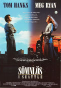 Sleepless in Seattle 1993 movie poster Tom Hanks Meg Ryan Ross Malinger Nora Ephron Romance
