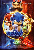 Sonic the Hedgehog 2 2022 poster James Marsden Jeff Fowler Animerat