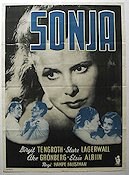 Sonja 1943 movie poster Birgit Tengroth Sture Lagerwall
