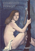 The Forty-First 1956 movie poster Izolda Izvitskaya Oleg Strizhenov Nikolay Kryuchkov Grigoriy Chukhray Russia Poster from: Poland