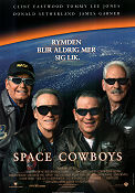 Space Cowboys 2000 movie poster Tommy Lee Jones James Garner Donald Sutherland Clint Eastwood Glasses