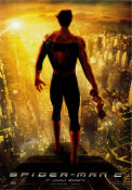 Spider-Man 2 2004 poster Tobey Maguire Kirsten Dunst Alfred Molina Sam Raimi Hitta mer: Marvel Från serier