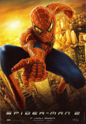 Spider-Man 2 2004 movie poster Tobey Maguire Kirsten Dunst Alfred Molina Sam Raimi Find more: Marvel From comics