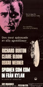 The Spy Who Came in From the Cold 1965 movie poster Richard Burton Claire Bloom Oskar Werner Martin Ritt Writer: John Le Carré Agents