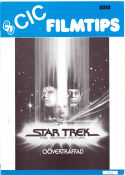 Star Trek: The Motion Picture 1979 movie poster William Shatner Leonard Nimoy DeForest Kelley Robert Wise Spaceships From TV