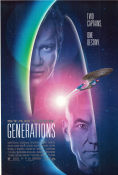 Star Trek: Generations 1994 poster Patrick Stewart David Carson