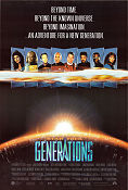 Star Trek: Generations 1994 poster Patrick Stewart William Shatner Malcolm McDowell David Carson Hitta mer: Star Trek